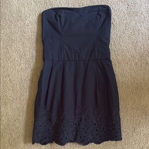 Elegant Black Strapless Dress